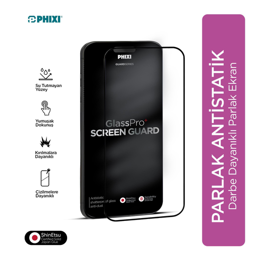 Phixi Premium Antistatik Kırılmaz Ekran Koruyucu – Yeni Ürün