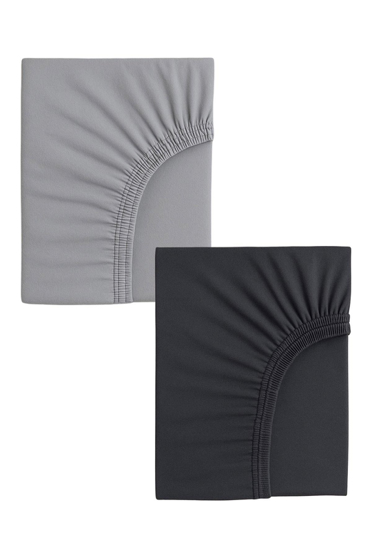 2 Adet Pamuklu ve Lastikli 60 x 120 x 15 cm Penye Bebek Çarşaf