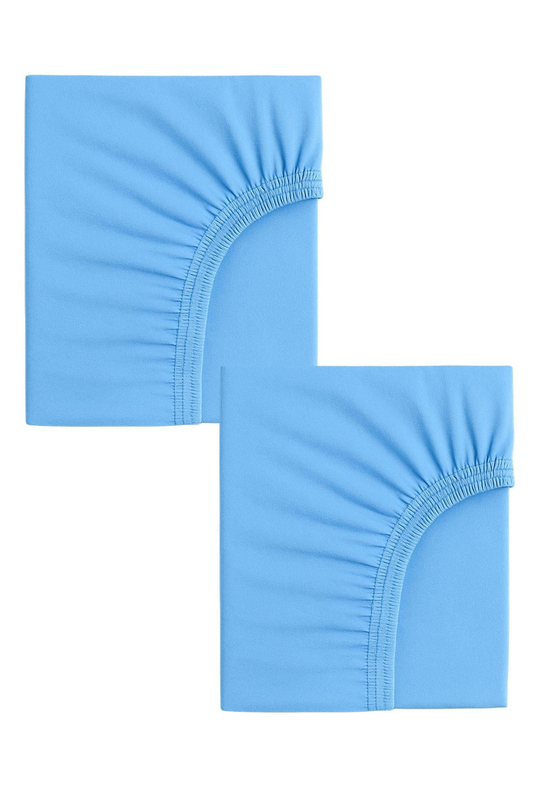 2 Adet 40 x 80 + 10 cm Anne Yanı Lastikli Penye Kumaş Bebek Çarşafı