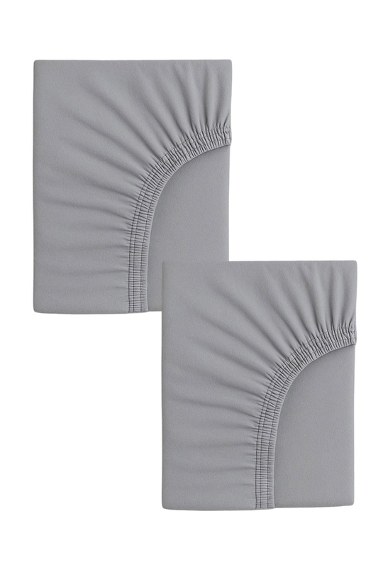 2 Adet 40 x 80 + 10 cm Anne Yanı Lastikli Penye Kumaş Bebek Çarşafı