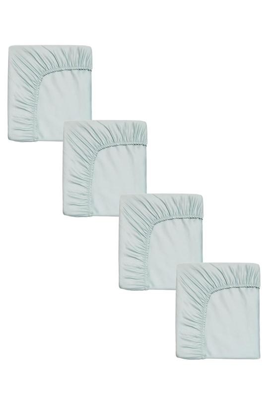4 Adet Pamuklu ve Lastikli 60 x 120 x 15 cm Penye Bebek Çarşaf