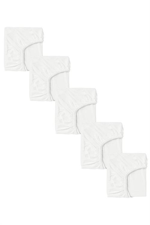 5 Adet 40 x 80 + 10 cm Anne Yanı Lastikli Penye Kumaş Bebek Çarşafı