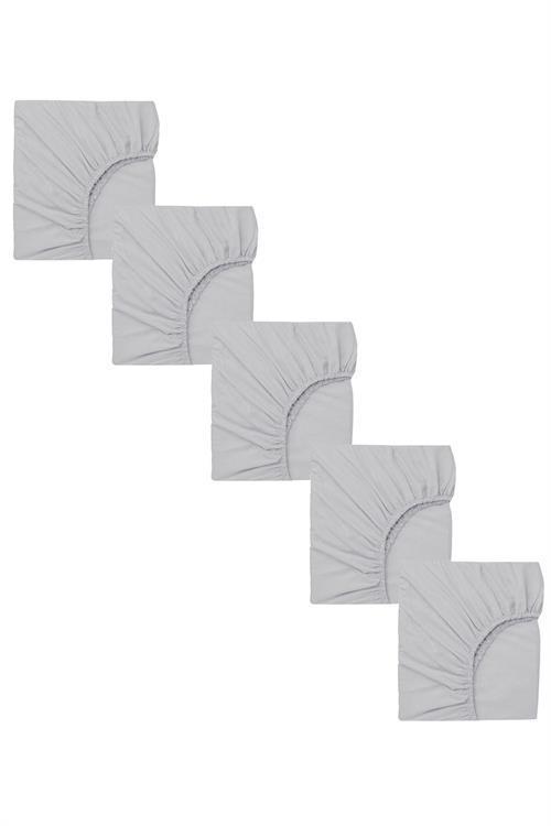 5 Adet 40 x 80 + 10 cm Anne Yanı Lastikli Penye Kumaş Bebek Çarşafı