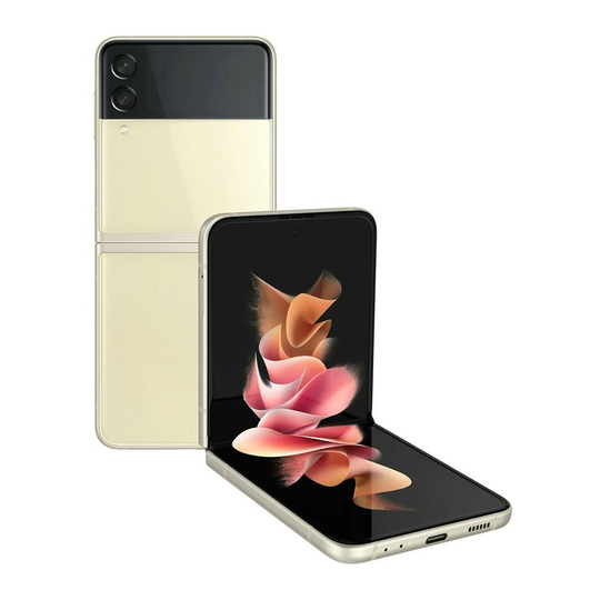 Yenilenmiş Samsung Galaxy Z Flip 3 128 GB Cream C Kalite (12 Ay Garantili)