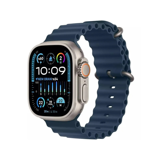 Yenilenmiş Apple Watch Ultra 2 49MM Blue Titanium C Kalite (12 Ay Garantili)