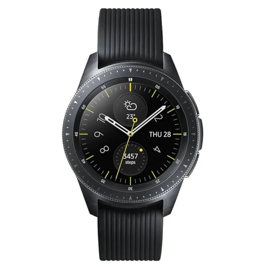 Yenilenmiş Samsung Galaxy Watch 42MM Black A Kalite (12 Ay Garantili)