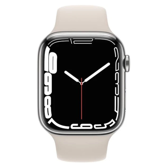 Yenilenmiş Apple Watch Series 7 45MM Silver C Kalite (12 Ay Garantili)