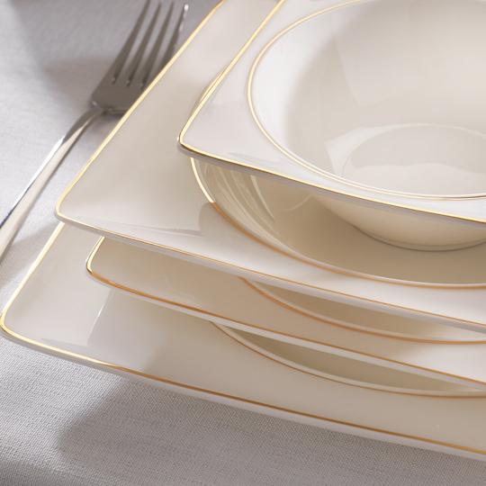 Schafer Glamor Pure Yemek Takımı 60 Parça-Gold
