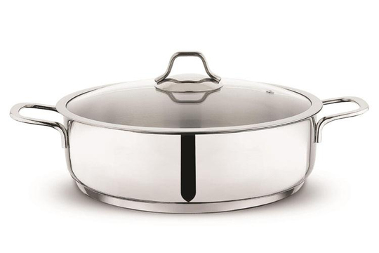 Schafer Held Çelik Basık Tencere 26 Cm-2 Parça-Inox