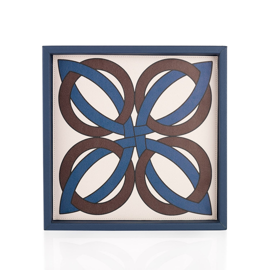 Schafer Home Fame Dairesel Baskılı Tepsi 35x35 Cm 1 Parça-Mavi