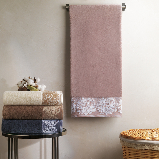 Schafer Home Lace Havlu 70x140 cm 1 Parça-Mürdüm