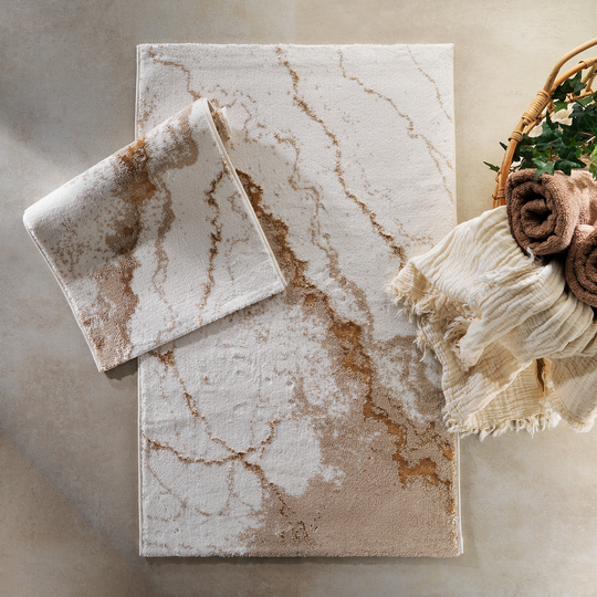 Schafer Home Retro 2 li Banyo Paspası-Gold