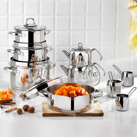 Schafer Mastercook 25 Parça Paslanmaz Çelik Çeyiz Seti