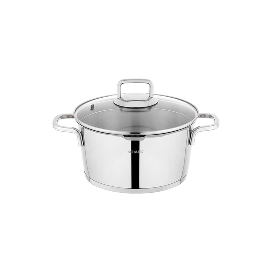Schafer New Stahl Çelik Tencere Seti 8 Parça-Inox