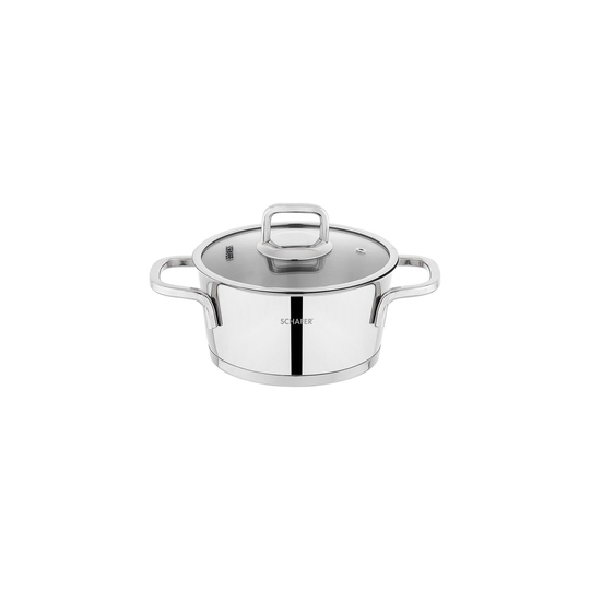 Schafer New Stahl Çelik Tencere Seti 8 Parça-Inox