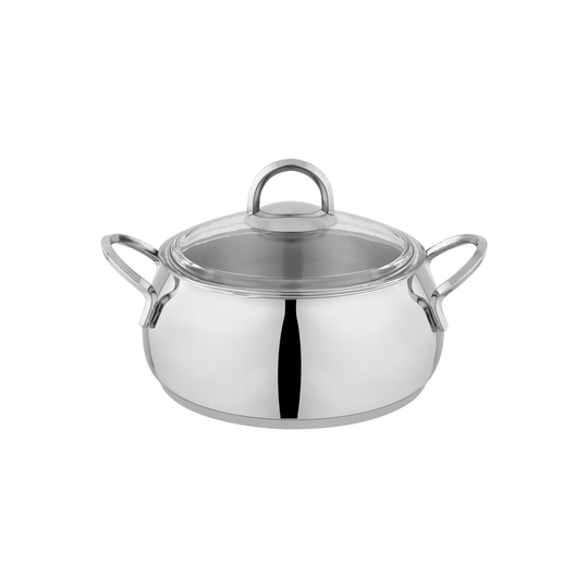 Schafer New Trendy Çelik Tencere Seti 8 Parça-Inox