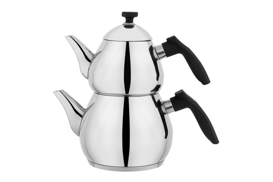 Schafer Tea Chef Orta Boy Çaydanlık Takımı 4 Parça-Siyah