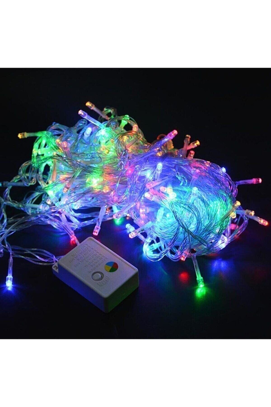 100lük Renkli Adaptörlü RGB Led Işık 6.5 Metre