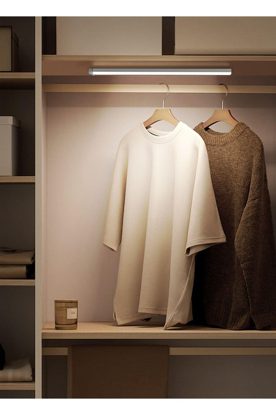 30 Cm Sensörlü Şarjlı Şerit Led Işık 3in1 Beyaz-Gün Işığı-Nötr Renk