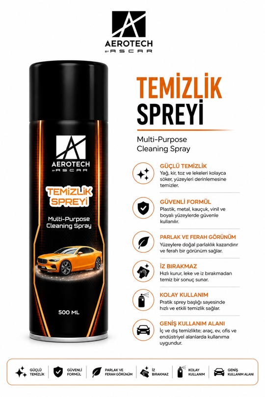 AEROTECH TEMİZLİK SPREYİ 500 ML