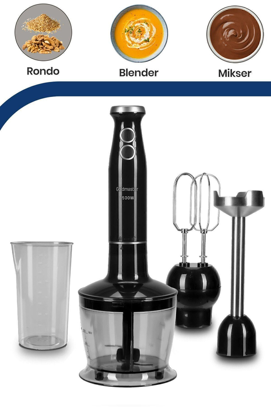 Bestblend 1500 Watt 4 Bıçaklı Paslanmaz 3 In 1 Blender Seti