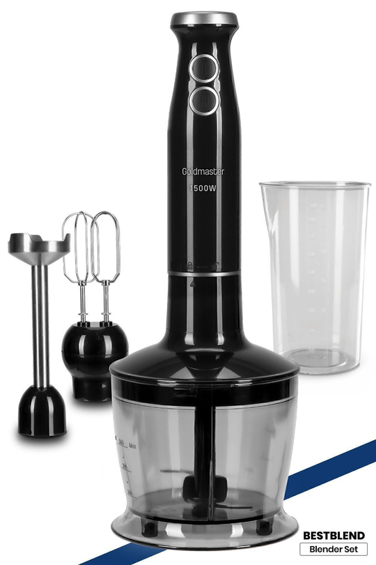 Bestblend 1500 Watt 4 Bıçaklı Paslanmaz 3 In 1 Blender Seti