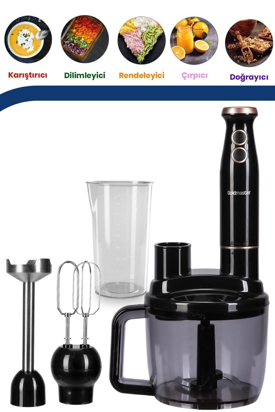 Bestrobot 1500 Watt 5 In 1 Mutfak Robotu Multi Blender Seti