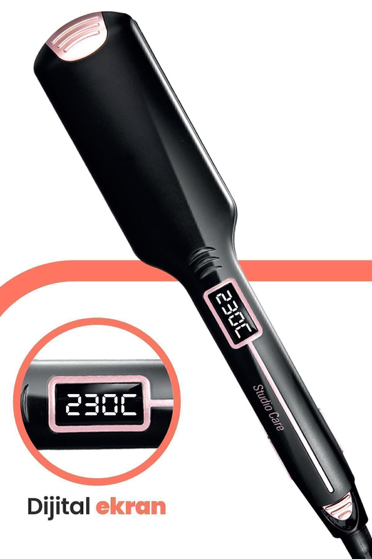 Bloom Dijital Ekranlı Turmalin Seramik Kalın Plakalı Saç Düzleştirici