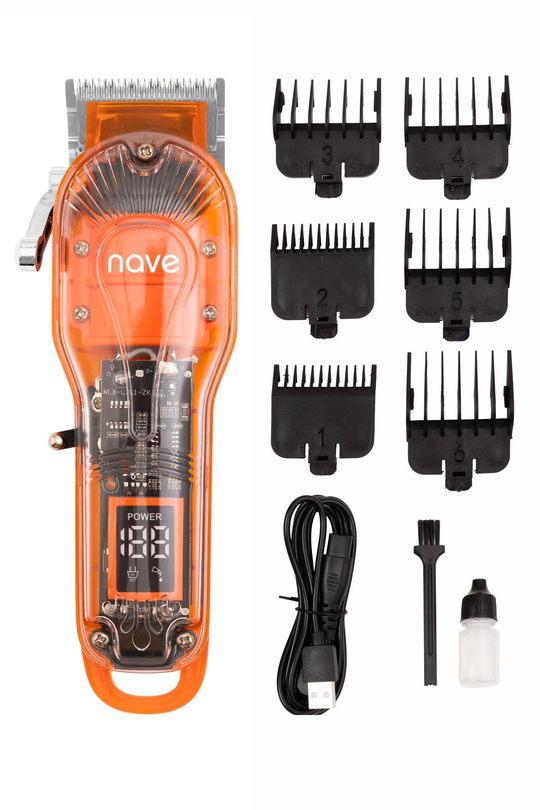 Bq-01 Kablosuz Profesyonel Tıraş Makinesi | T-bıçaklı, Lcd Ekranlı, Usb Şarjlı, 6 Taraklı