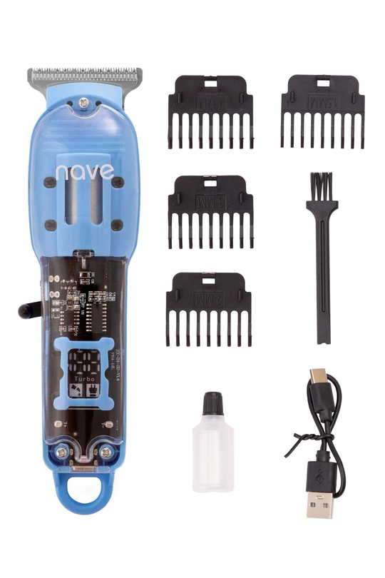 Bq-06 T Bıçaklı Şarjlı Tıraş Makinesi Led Ekranlı, Profesyonel Sakal Ve Saç Kesim