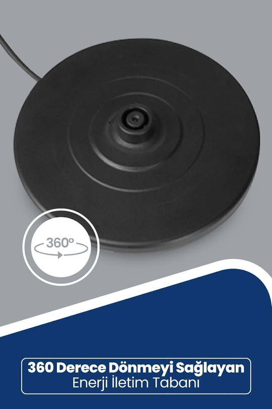 Chaidem Xl 2200 Watt Paslanmaz Çelik Damlatmaz Çelik Çay Makinesi Ve Su Isıtıcısı Siyah