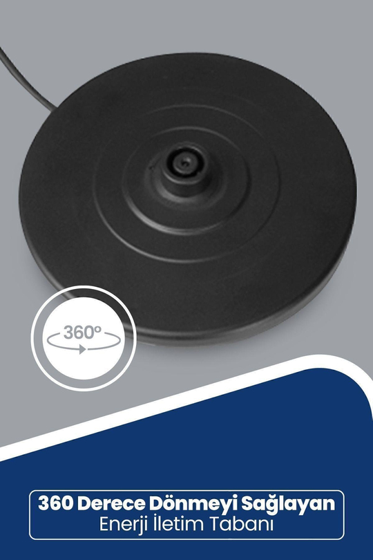 Chaidem Xl 2200 Watt Paslanmaz Çelik Damlatmaz Çelik Çay Makinesi Ve Su Isıtıcısı Siyah