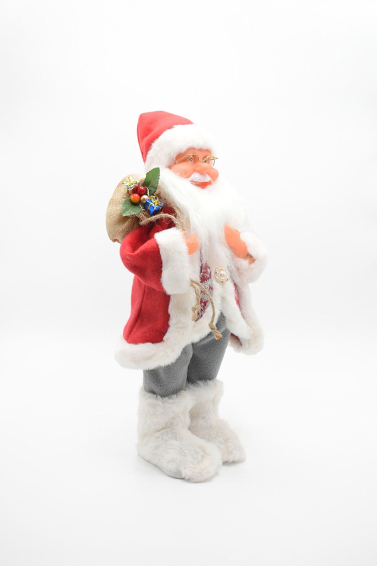 Lüx 55 Cm Noel Baba Santa Claus Yılbaşı Süsü 55*17 Cm