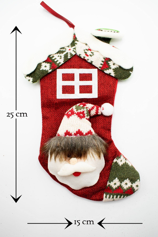 Lüx Noel Çorap Yılbaşı Süsü 25*15cm