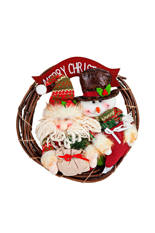 Luxury Dekoratif Mery Christmas 35cm Kapı Süsü