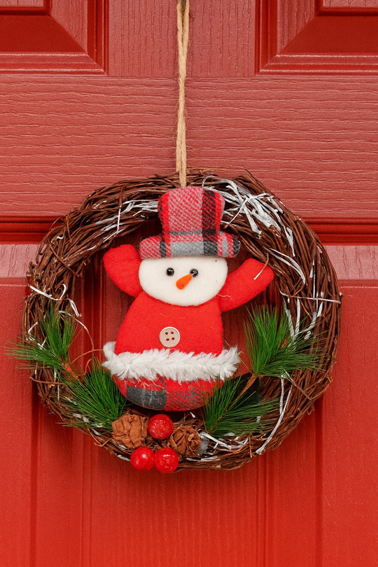 Luxury Yılbaşı Dekoratif Noel Baba Kapı Süsü 17*17cm