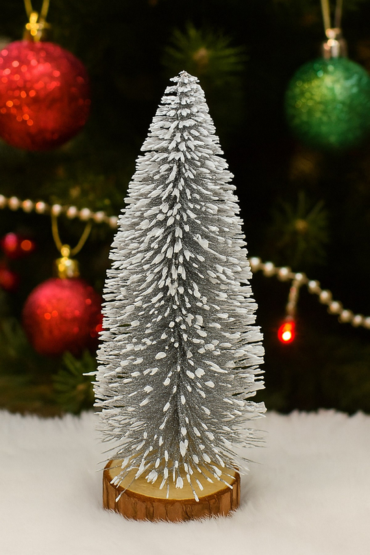 Mini Silver Çam Ağacı 25 CM Yılbaşı Süsü