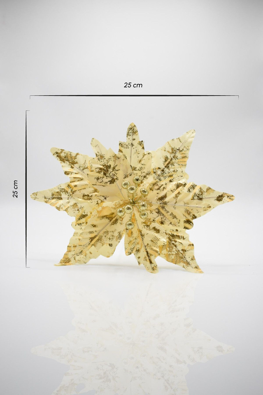 Premium 25*25 cm Yılbaşı Süs Yapay Çiçek