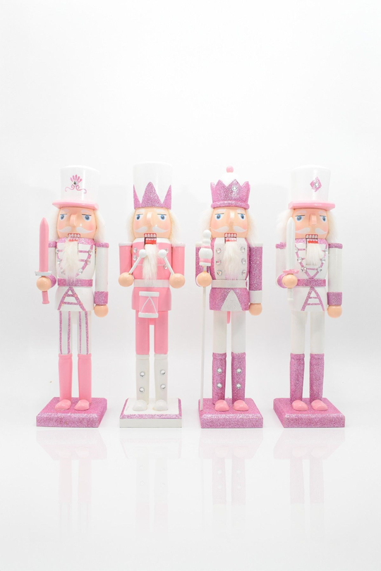 Premium Collection 38 cm Pink Series Dekoratif Kurşun Asker Yılbaşı Süs
