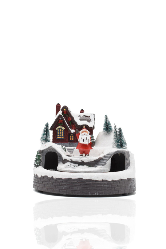 Premium Collection Dekoratif Işıklı Yılbaşı Süs Tren-Noel Baba