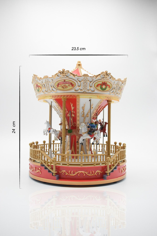 Premium Collection Yılbaşı Süsü Atlıkarınca 24 cm