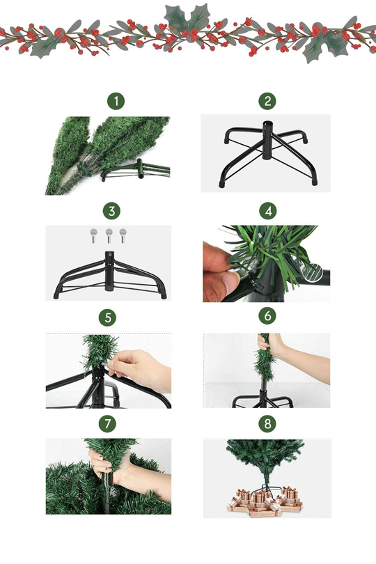 Premium Luxury Series 180 CM Simli Gold Yılbaşı Çam Ağacı