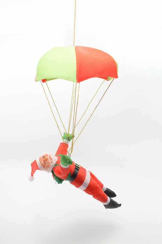 Premium Parşütlü Noel Baba Yılbaşı Süs 68 cm