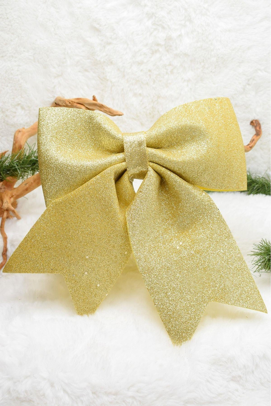 Sarı Kurdela Yılbaşı Ağacı Süsü 30cm