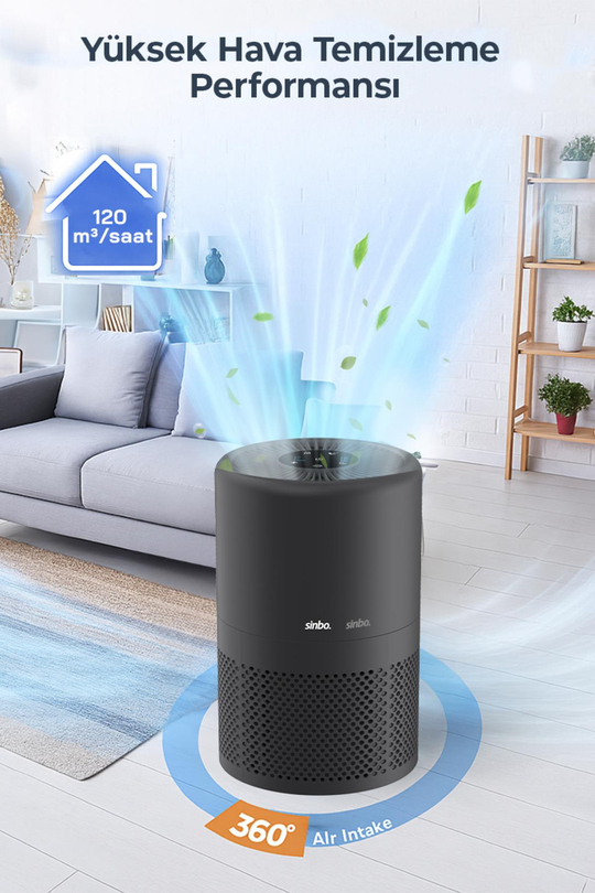 Sinbo SAP-5507 Hava Temizleme Cihazı Siyah
