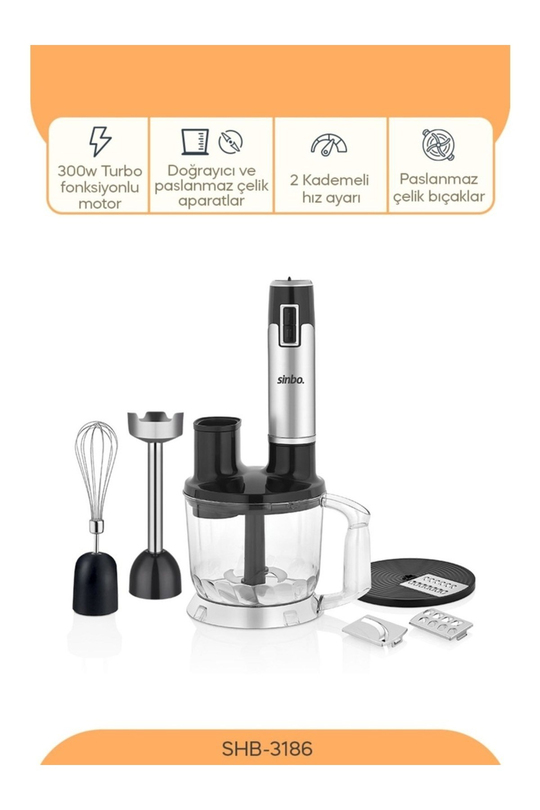 Sinbo Shb-3186 El Blender Seti
