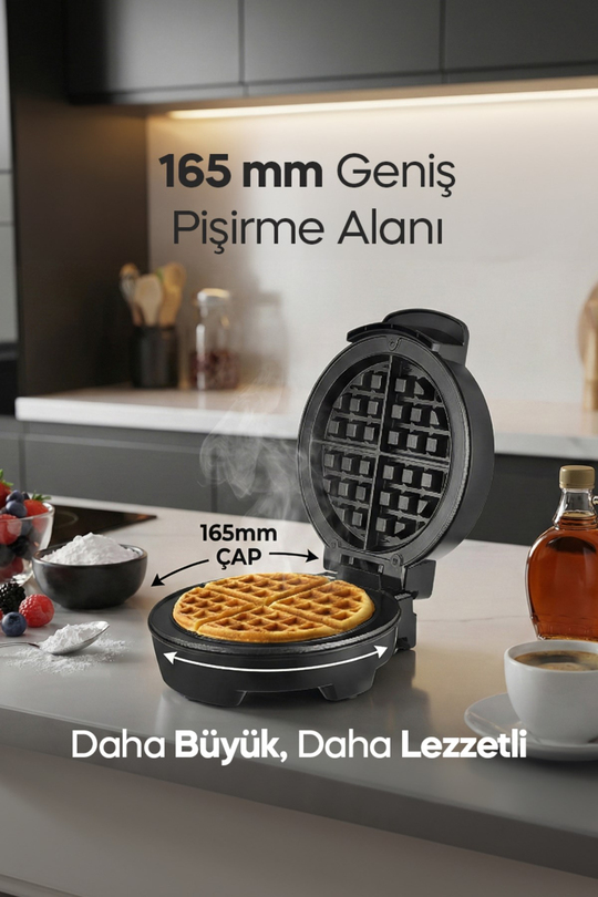 Sinbo Ssm-2591 Belçika Waffle Makinesi, Yapışmaz Kaplama 1000 Watt