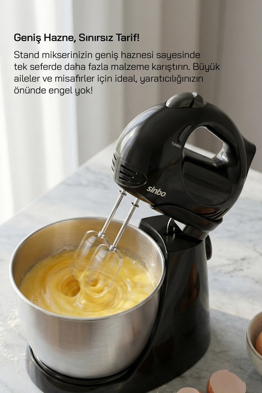 Smx-2731 Inox Taslı Mikser - Blender Seti Sinbo