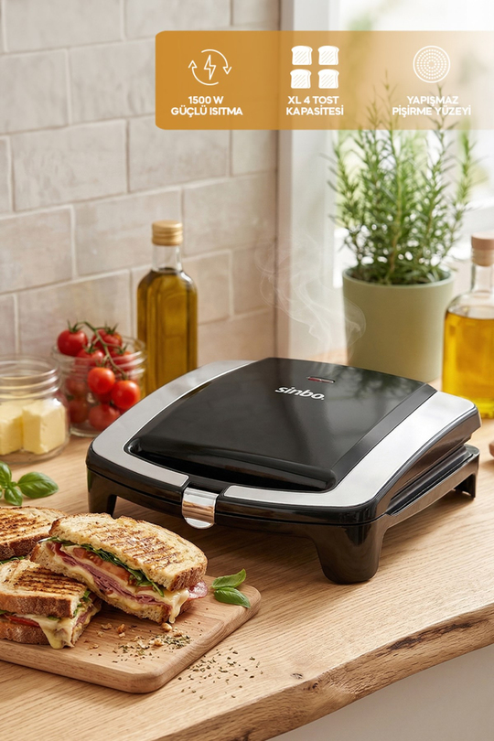 Ssm-2550 4 Dilim Tost Makinesi