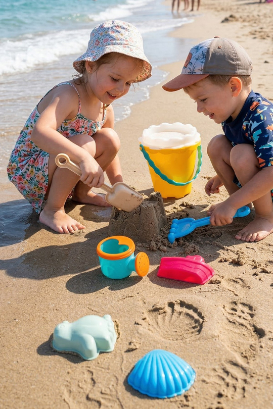 Toys Kova Suluklu Ve Kalıplı Deniz Plaj Kum Oyuncağı Set